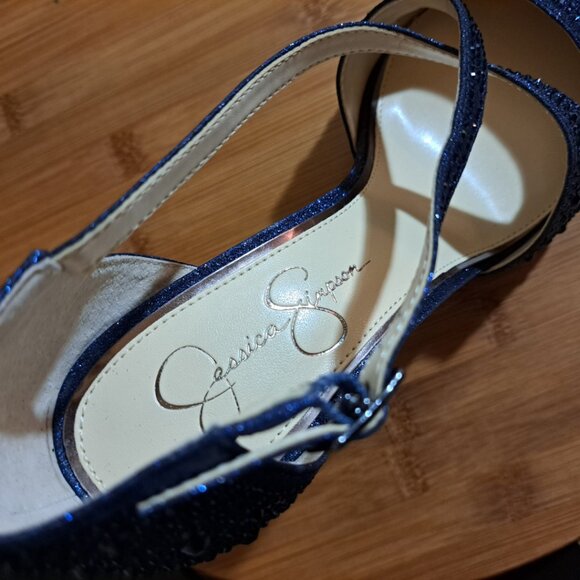 Jessica Simpson Accile Pointed Toe Pump Navy Blue Size 9M NWOT - Picture 9 of 10